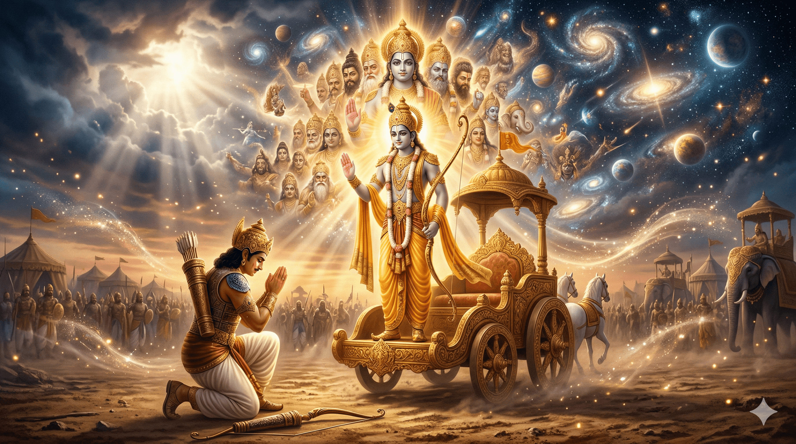 Krishna and Arjuna - Bhagavad Gita